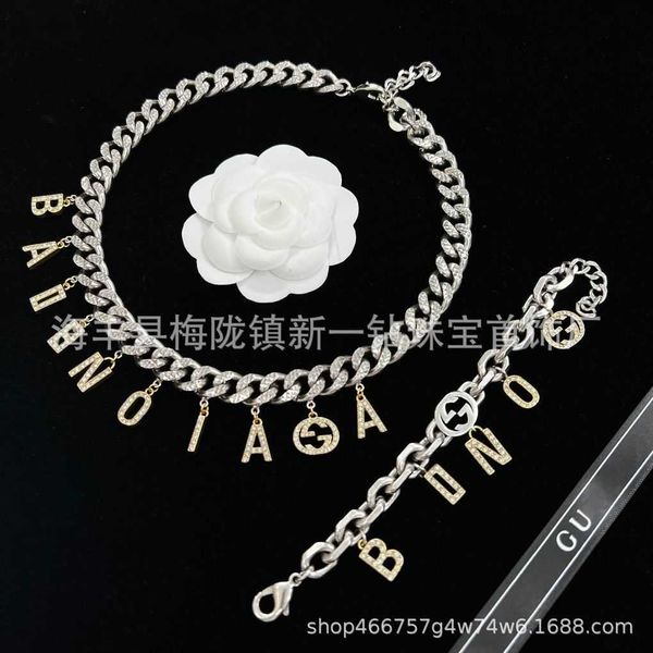 

luxury jewelry silver chain inlaid diamond tassel bracelet female cool style