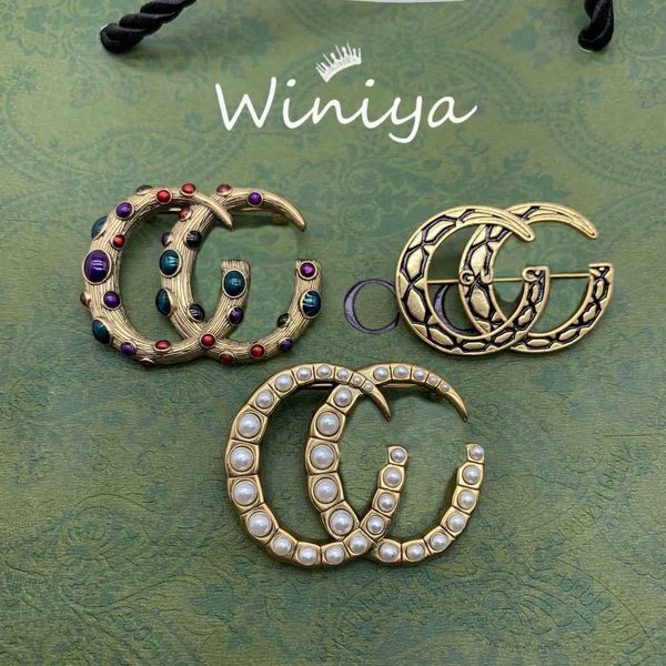 

factory wholesale 2023 new luxury fashion jewelry for family new dripping pearl personalized pin trend net red same brooch, Gray