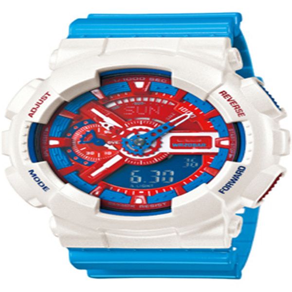 

original shock watch sports digital quartz ga watch led auto hand lamp world time waterproof oak series, Slivery;golden