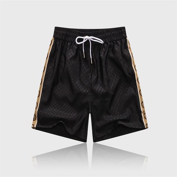 

fashion designer style mens shorts waterproof fabric runway trousers summer beach pants mens board shorts men surf shorts swim trunks sport, White;black