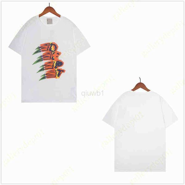 

men's t-shirts 2022 shirts men tshirts designer clothes t shirt rainbow half-portrait print graphic tee vintage washed distressed t-shi, White;black