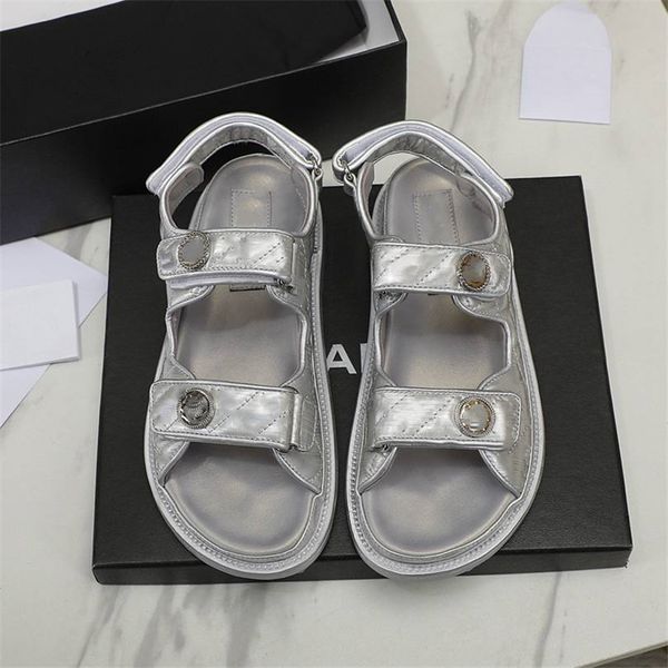 

fashion sandals luxury design 2023 channel women high heel leather letter logo wedding party casual slippers 07-013, Black