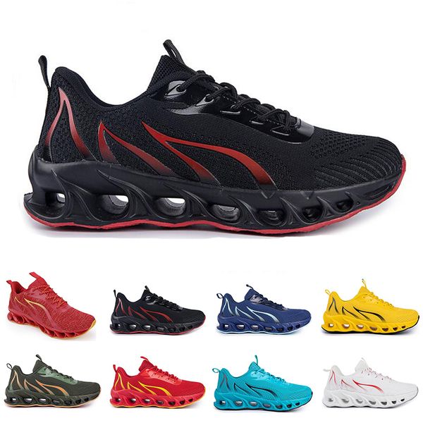 

men women running shoes summer ventilation white black blue red sports sneaker 046