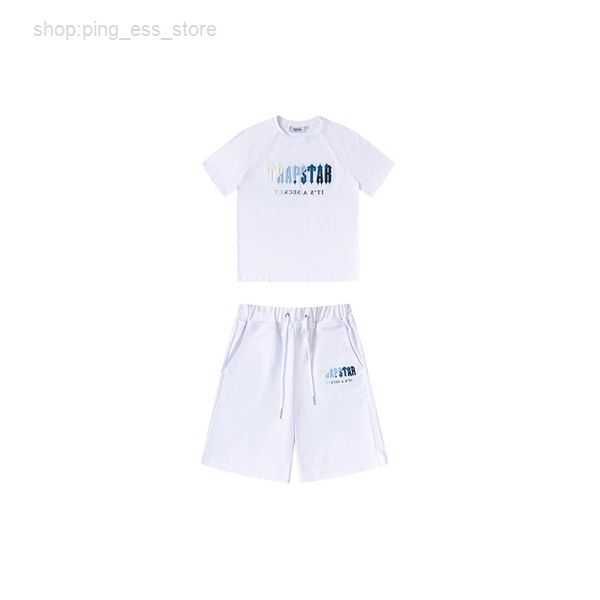 

styles trapstar london suit chest towel embroidery mens t shirt and shorts street shirts british fashion brand suits 10 9jc5, Gray