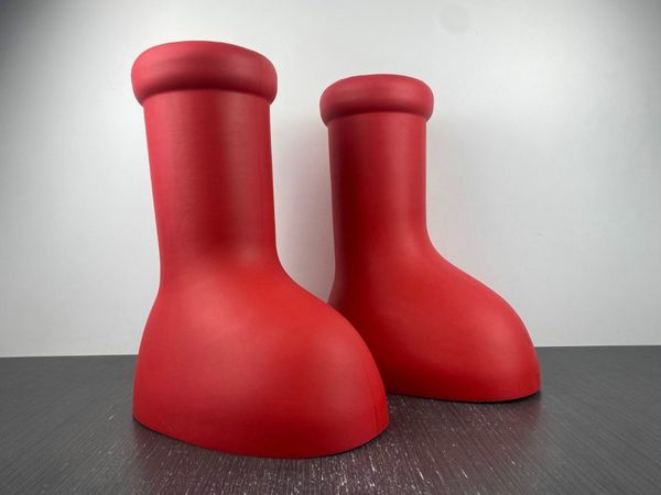 

the red boot 2023 new men/women/ youth big boy boots rubber round-headed waterproof heightening shoes
