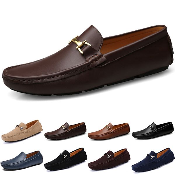 

mens women casual shoes leather soft sole black white red orange blue brown sneaker 021