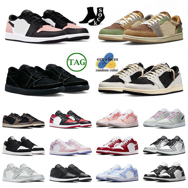 

jmpman 1 1s low mens womens basketball shoe low new black phantom gym red fragment dark mocha hyper royal mocha zion williamson voodoo desig