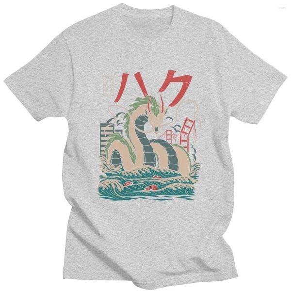 

men's t shirts 2023 spirited away t-shirts print streetwear men women fashion pure cotton shirt anime dragon tees 123 yy2j c0dh, White;black