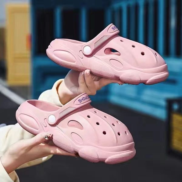 

light weight anti-slip women sandals soft thick sole house slides pure color indoor eva slippers, Black