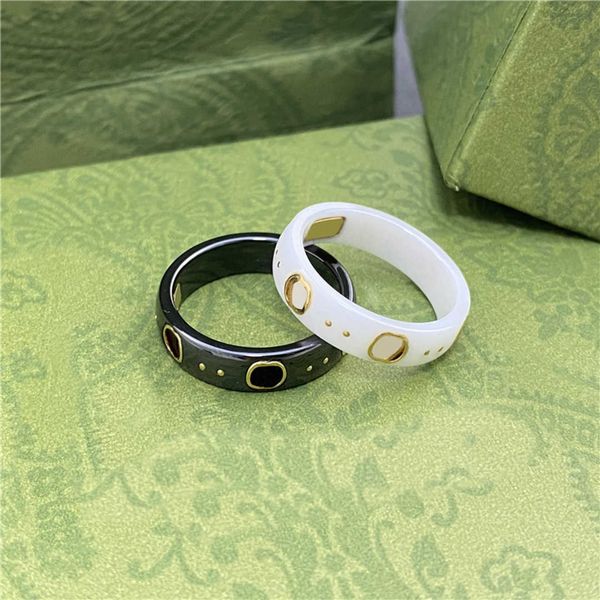 

20% off all items 2023 new luxury fashion jewelry for double ceramic high version little bee fried dough twists star lover ring for men and, Silver