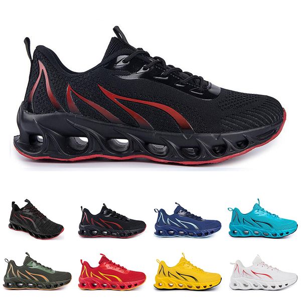 

men women running shoes summer ventilation white black blue red sports sneaker 007