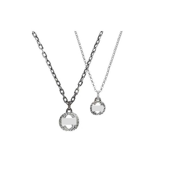 

r jewelry sterling silver classic interlocking fried dough twists pattern worn lovers clavicle chain