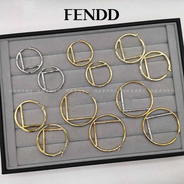 

20% off all items 2023 new luxury fashion jewelry for personality exaggerated style big sweet cool girl personality net red hip-hop same ear, Golden
