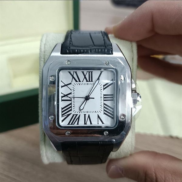 

cartis designer watchs hh brand sport luxury watches 100 xl black wristwatches men date automatic mechanical watch men watche sports 40mm le, Slivery;black