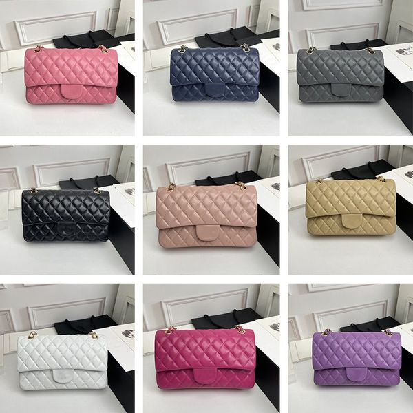 

9a 1112 diamond lattice shoulder bags designer handbag chain bag clutch flap totes wallet thread purse double letters solid hasp waist squar