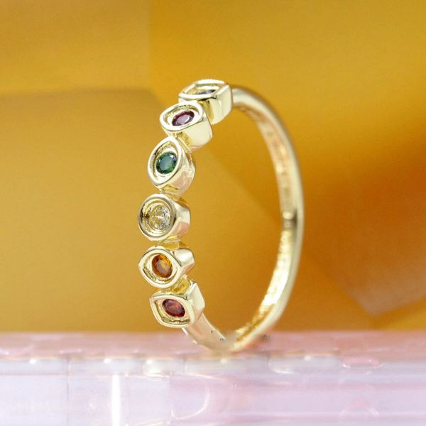 

shine gold plated infinity stones ring fit pandora jewelry engagement wedding lovers fashion ring for women, Silver