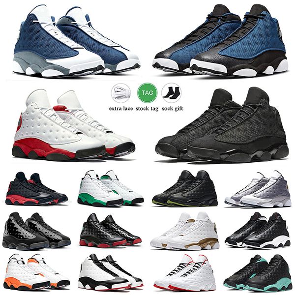 

wholesale basketball shoes 13 13s mens sneakers women sports trainers new style of black cat playoffs court purple lucky green bred universi