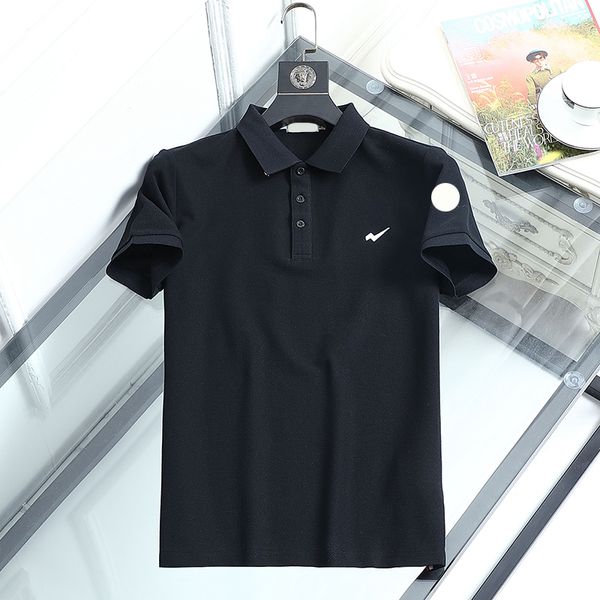 

men polo shirt luxury designer mens s polos t shirt fashion boutique solid color short tees size m//xl/xxl/xxxl yuzj, White;black