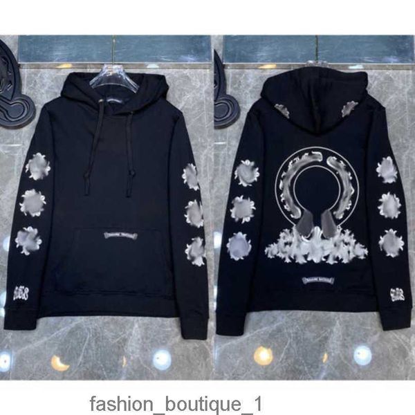 

mens luxury classic jackets sweatshirts fashion designer hoodies ch zipper hooded sweater cross pullover sanskrit hoodie casual men women9cv, Black