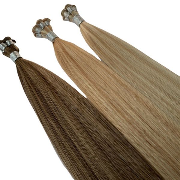 

european and american hair extension second generation hand braiding hair curtain real hair imitation hand braiding hair piece, Black