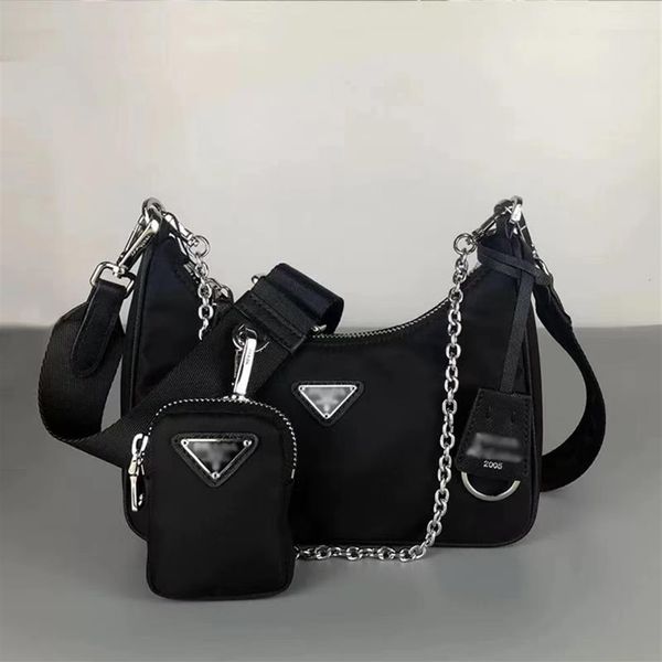 

re-edition 2005 nylon designers shoulder bags leather tote handbag designer lady cross-body luxury chain bag totes260a