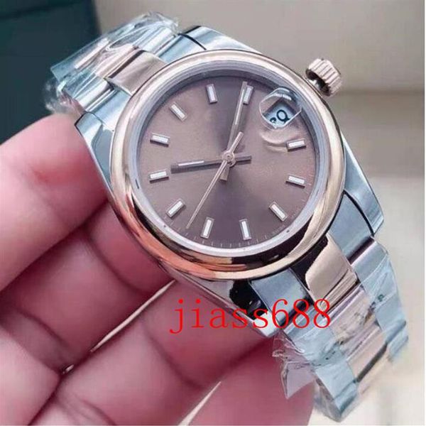 

31mm datejust relogio sapphire fashions women womens watch watches 2813 self winding automatic movement mechanical date montre de 253o, Slivery;brown