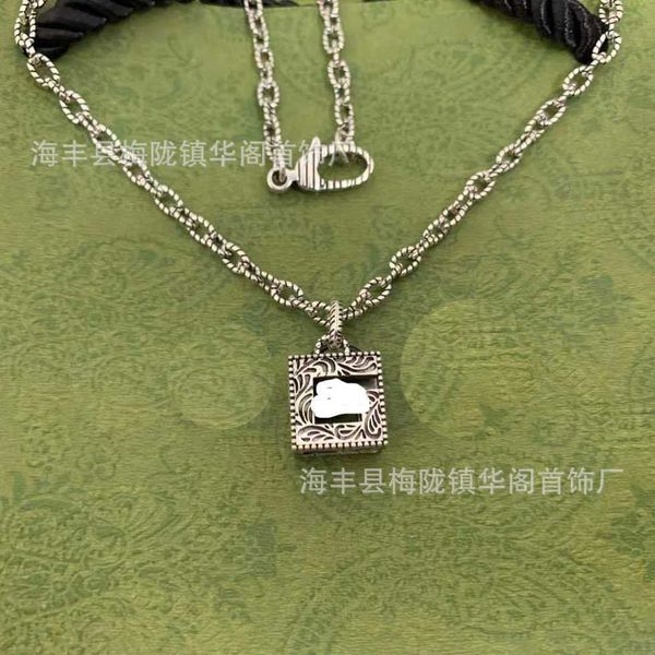

80% off 2023 new luxury fashion jewelry for ancient family vine pattern hollow out three-dimensional necklace men's full body sterling, Silver