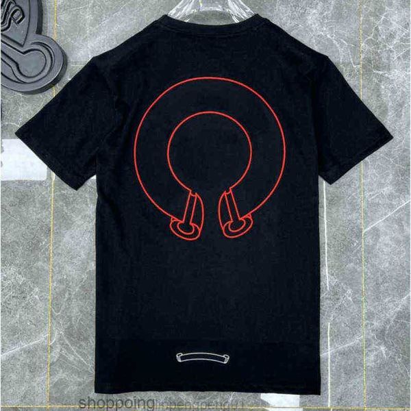 

men's t-shirts designer mens classic ch t shirts chromes quality short sleeves summer letter horseshoe sanskrit cross print sweatshirts, White;black