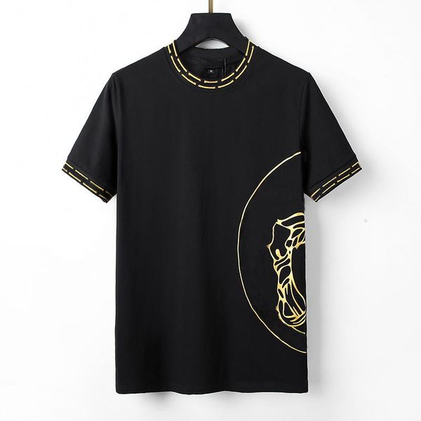 

2023 designer mens t shirts soft cotton short sleeves t-shirts embroidery anti wrinkle fashion casual men's clothing apparel tees #shop, White;black