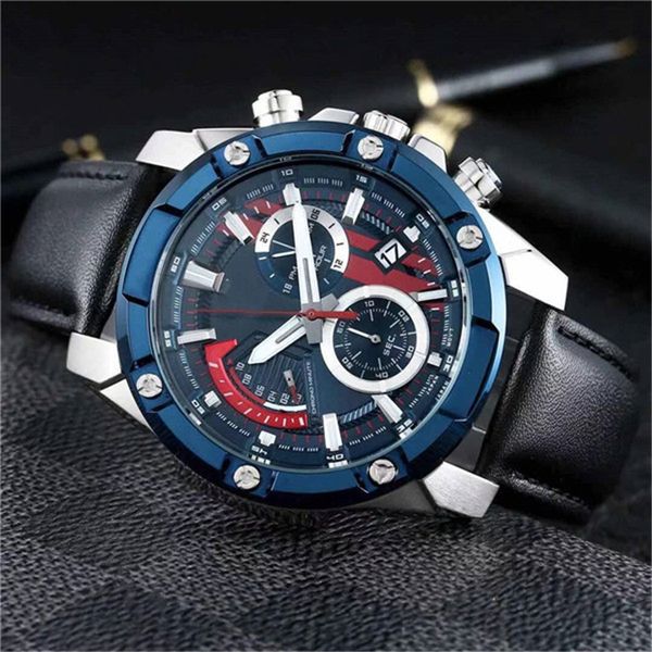 

original shock watch sport quartz 559 watch leather full function world time waterproof oak efr series, Slivery;brown