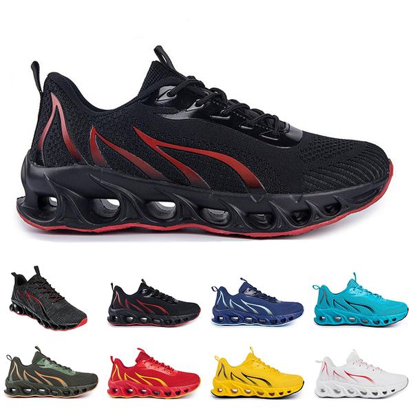 

men women running shoes summer ventilation white black blue red sports sneaker 019