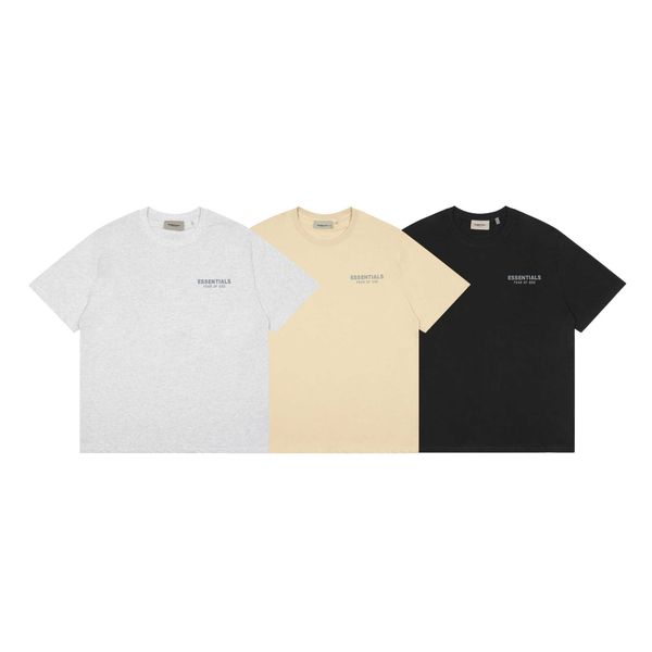 

small letter short sleeve t-shirt loose cotton short sleeve round neck fashion men's clothing, Black;white