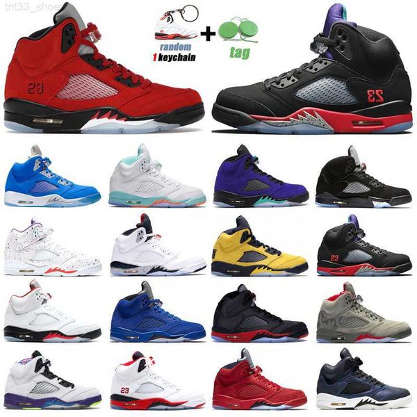 

r 5s raging red jumpman basketball shoes 5 blue bird hyper royal og black metallic alternate grape mens trainers outdoor sports sneakers