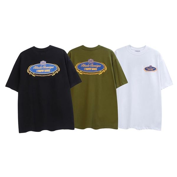 

2023 new designer of luxury t-shirt quality letter tee short sleeve spring summer tide men and women t shirt us size s-xl #01, White;black