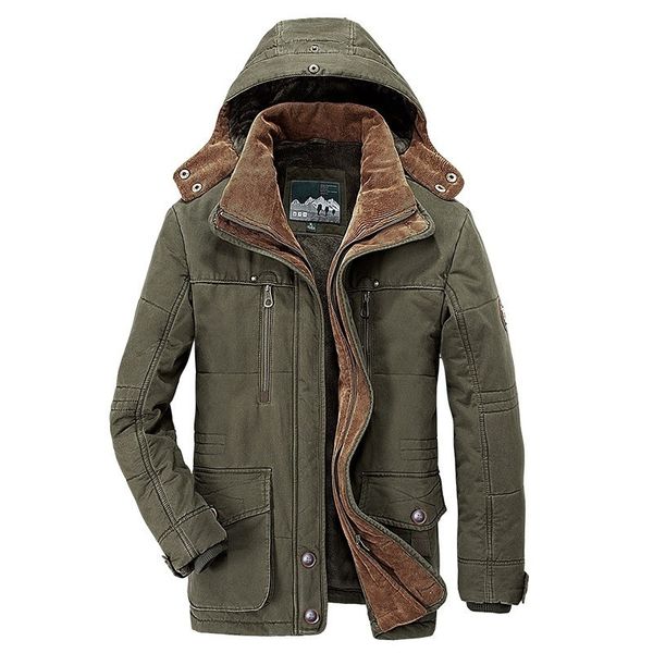 

tpjb warm winter jacket men fleece hooded coat thicken parkas men's jackets outwear hat detachable coats man jaqueta masculina, Black;brown