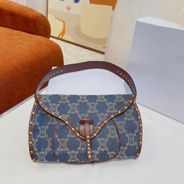 

fashion handbag denim messenger bag crossbody bag one shoulder shopping bag clamshell bag classic catwalk style