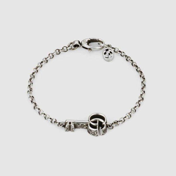 

80% off 2023 new luxury fashion jewelry for same old family double key bracelet men's and women's hip hop new jewelry, Black