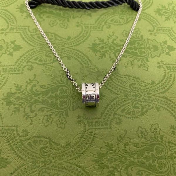 

factory wholesale 2023 new luxury fashion jewelry for silver double transit bead necklace goods are compared to old couple pendants