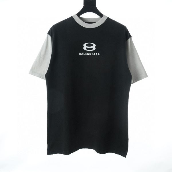 

men's plus tees & polos round neck embroidered and printed polar style summer wear with street pure cotton 21wt3, Black;brown