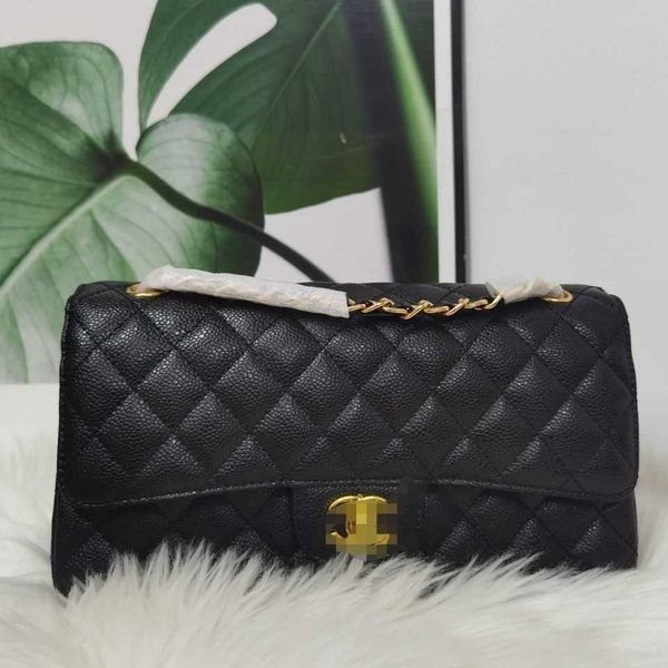 

cc designer luxury channelity bags for women black handbag crossbody leather chain slant shoulder clutc flap totes bag purses solid hasp wai