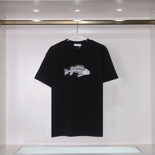 

2023 t shirt cotton short-sleeved fashion men and women short t-shirt couple models harajuku street cotton printed short, White;black