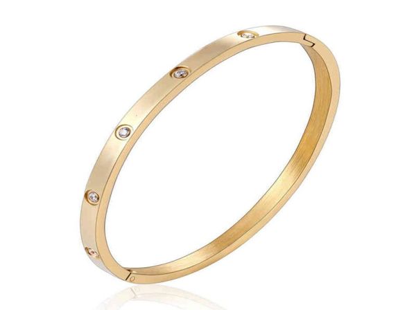

titanium steel cnc diamond inlaid rose gold couple bracelet titanium men039s and women039s valentine039s day9639020, Black