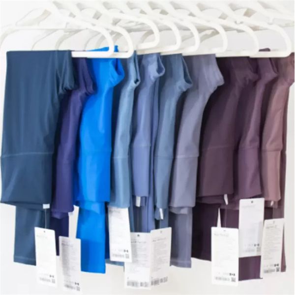 

lu's new milk white series nude pants without embarrassment line high waist sports yoga pants leggings nine points, Black;white