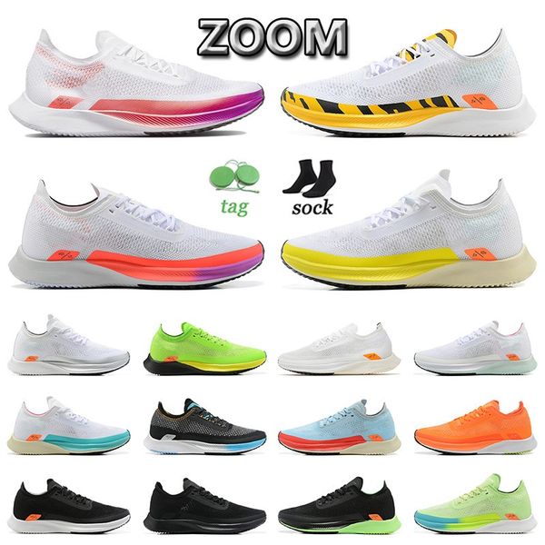 

designer running shoes zoom streakfly proto men women sneakers outdoor trainers crimson violet gradient tiger stripes white yellow white pin