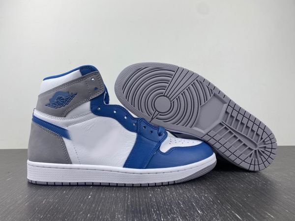 

basketball shoes handmade authentic jumpman 1 high og true blue dz5485-410 footdistrict outfit mens womens 1s outdoor sports sneakers with