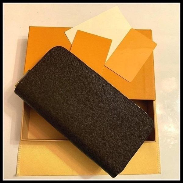 

whole 6 colors fashion wallet single zipper designer men women leather wallet lady ladies long purse with box 60017307d, Red;black