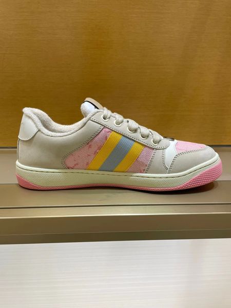 

2023 spring and summer new women's shoes pink canvas lace-up casual shoes 741575