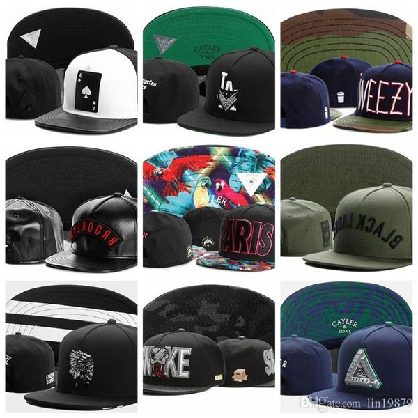 

cayler & sons baseball caps men women gorras bones the ace of spades la weezy brooklyn paris black laber skull indians snake snapb182o, Blue;gray