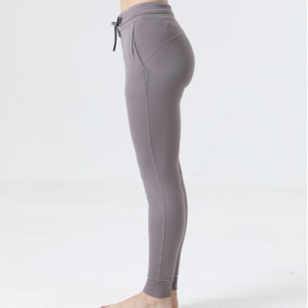 

ll-001 classic jogging pants drawcord easy fit yoga pants loose fit fitness dancing pants running track pants breathable sports pants for wo