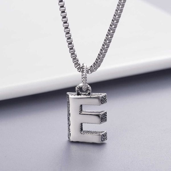

design luxury jewelry same 26 english e necklace version, Silver